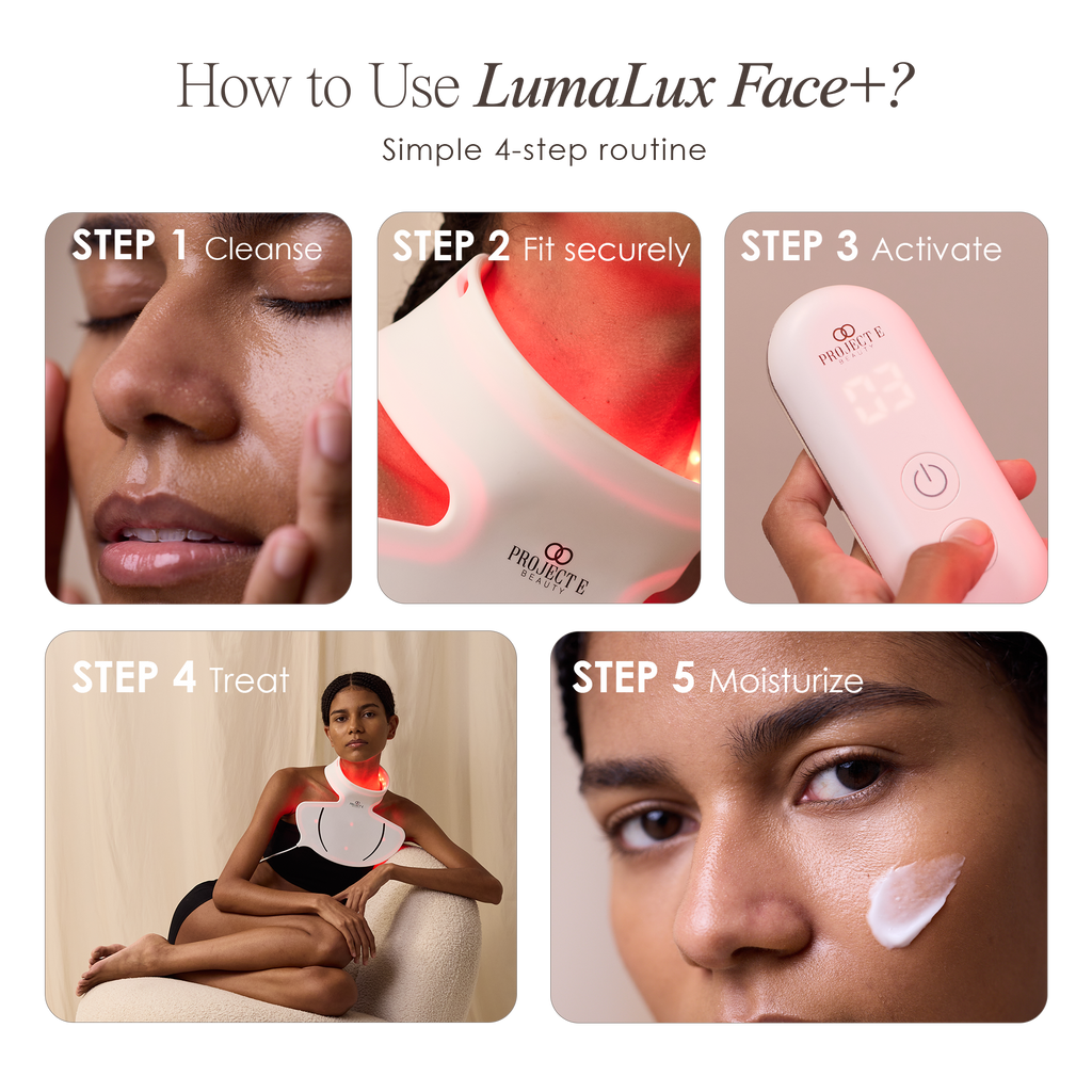 LumaLux Neck & Dec | Pro LED Red Light Therapy Mask