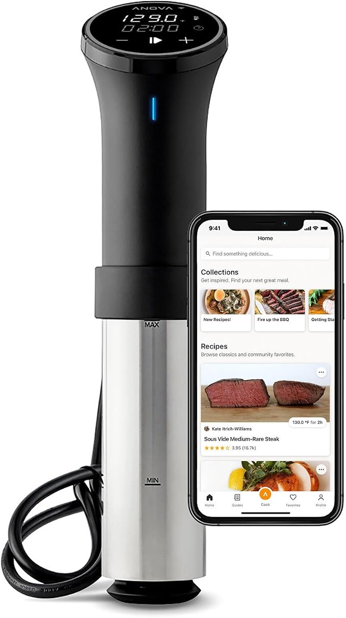 Culinary Sous Vide Precision Cooker 3.0 (WiFi), 1100 Watts, Stainless Steel