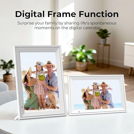 Digital Picture Frame, 10.1 Inch Picture Frame with 1280*800 HD IPS Touch Screen, Smart Digital Photo Frame Built-in 32GB Memory, Auto-Rotate Easy Setup to Share Photos or Videos via AiMOR APP