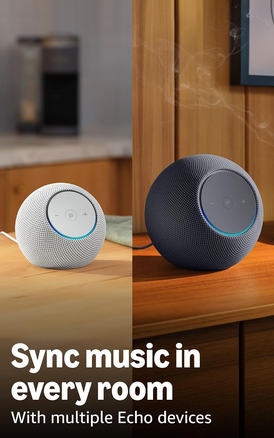 Dot Max (newest model), Alexa speaker with room-filling sound and nearly 3x bass, Great for living rooms and medium-sized spaces, Designed for Alexa+