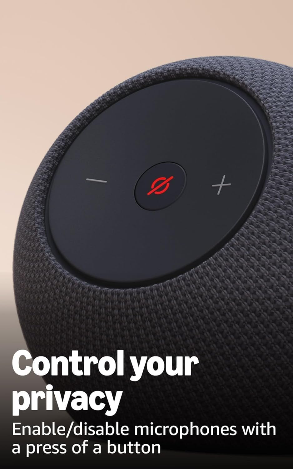 Dot Max (newest model), Alexa speaker with room-filling sound and nearly 3x bass, Great for living rooms and medium-sized spaces, Designed for Alexa+