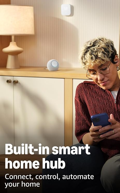 Dot Max (newest model), Alexa speaker with room-filling sound and nearly 3x bass, Great for living rooms and medium-sized spaces, Designed for Alexa+