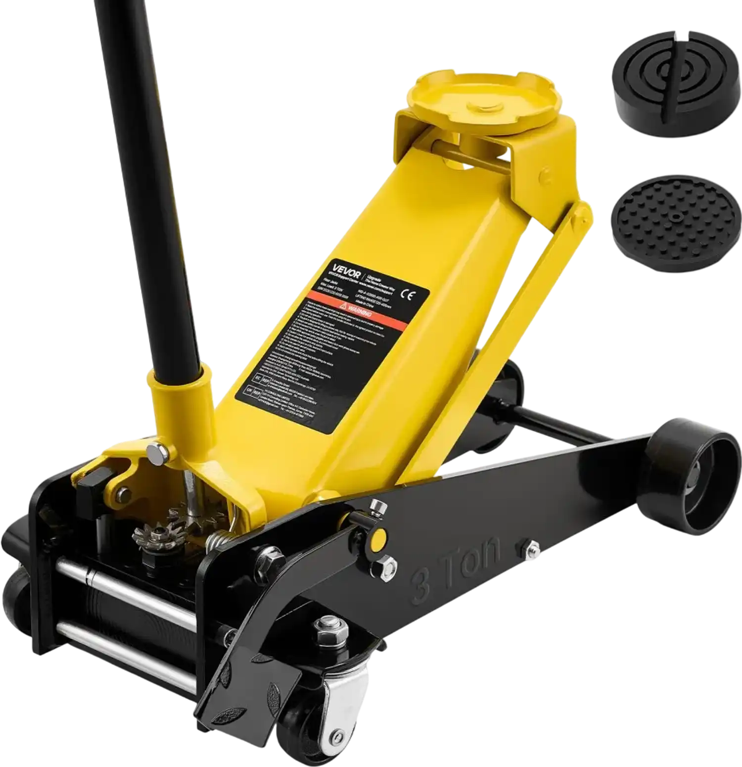 Vevor Floor Jack Low Profile 3 Ton Steel Racing Hydraulic Trolley Car Lift with Foot Pedal New