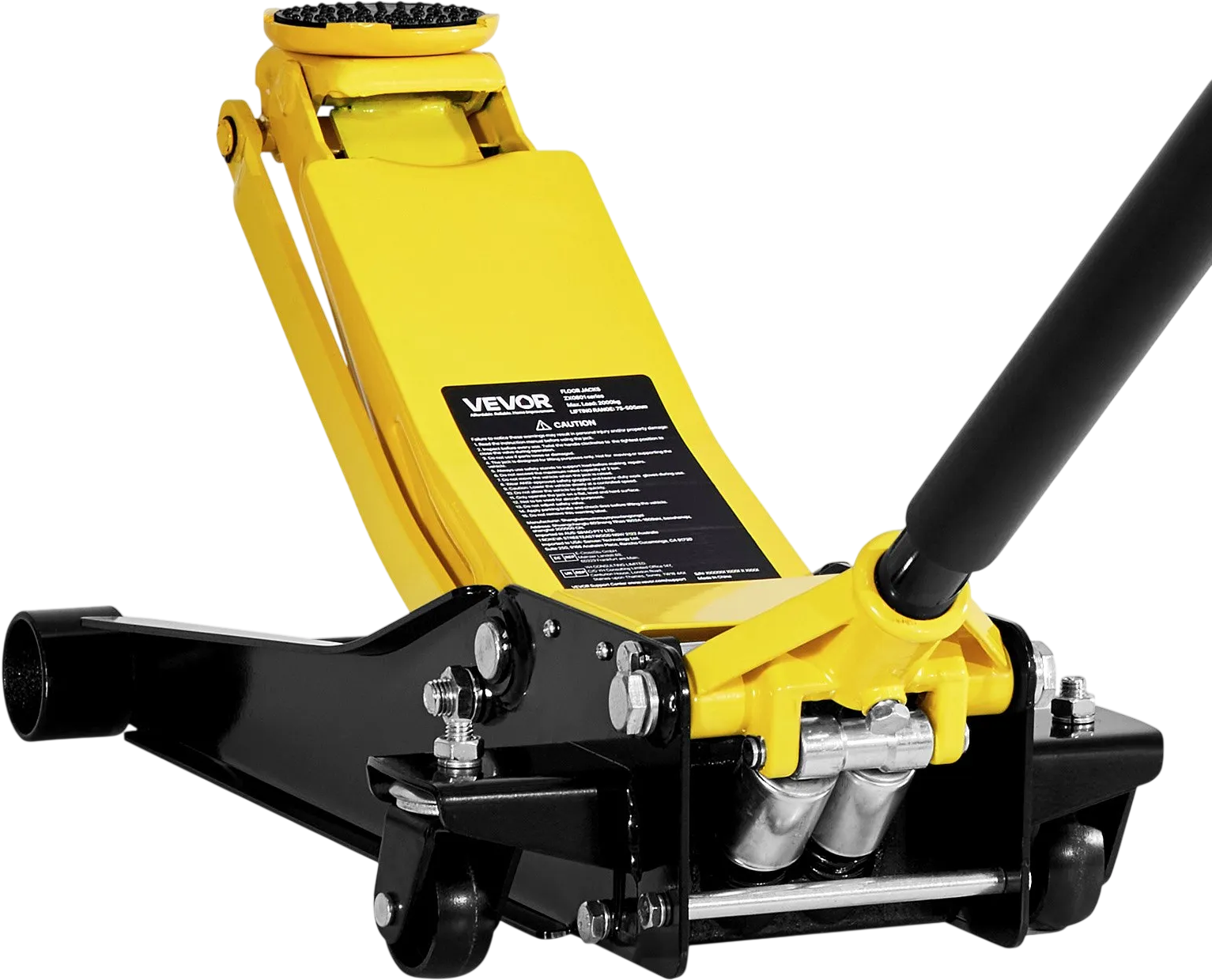 Vevor Low Profile Floor Jack 2 Ton 2.95-19.9 in. Lift Range with Dual Pistons Quick Lift Pump New
