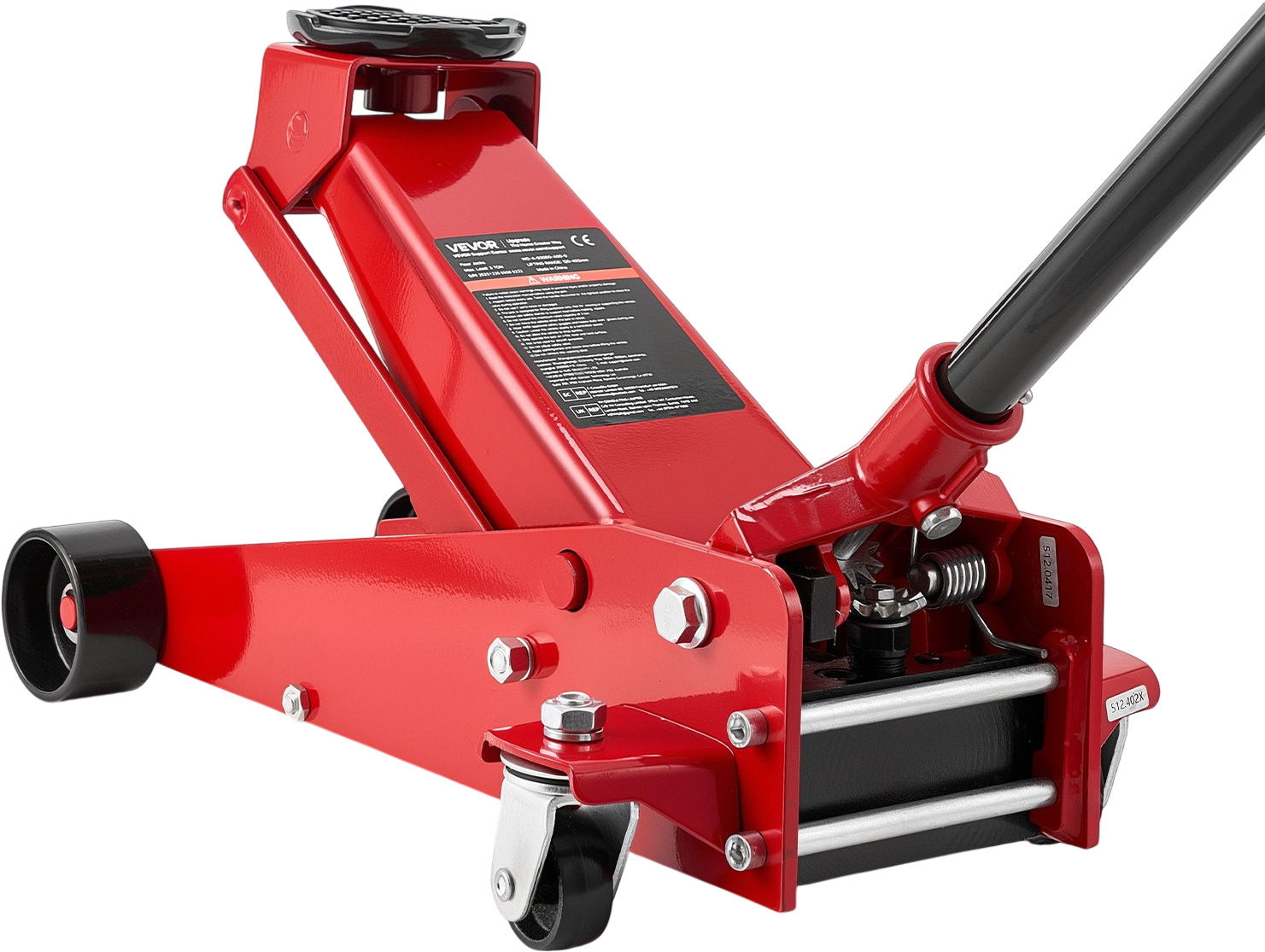 Vevor Low Profile Floor Jack 3 Ton Capacity Single Piston with 5.1- 19.7 in. Lifting Range New