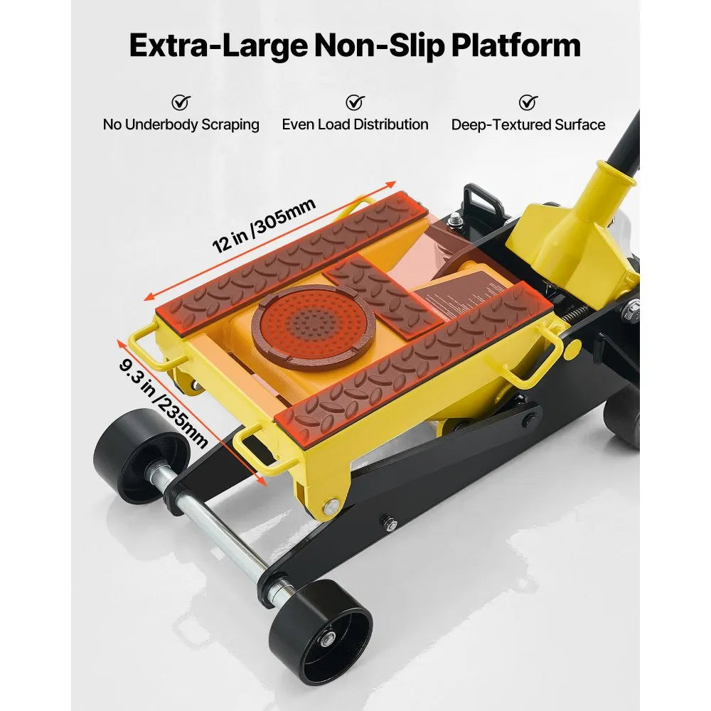 Vevor Floor Jack Low Profile Hydraulic Racing 2 Ton 5.7"-17" New