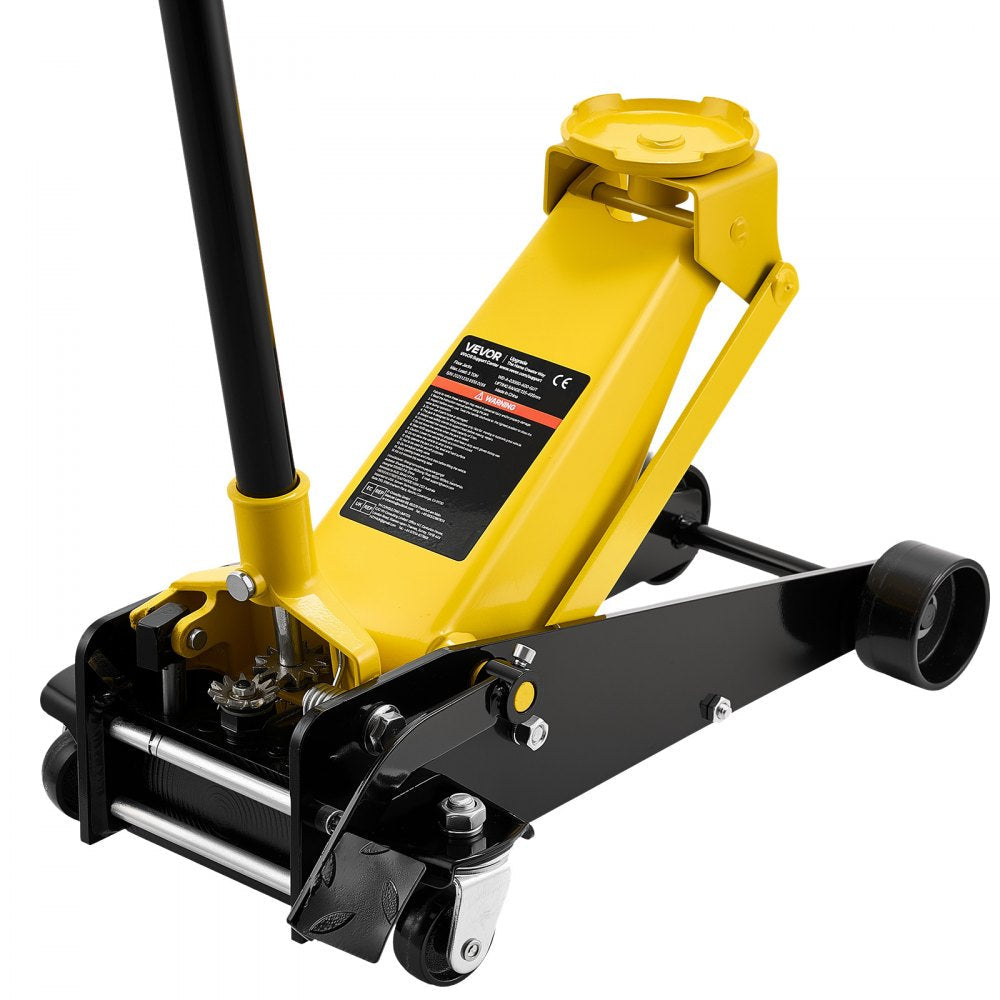 Vevor Floor Jack Low Profile 3 Ton Steel Racing Hydraulic Trolley Car Lift with Foot Pedal New
