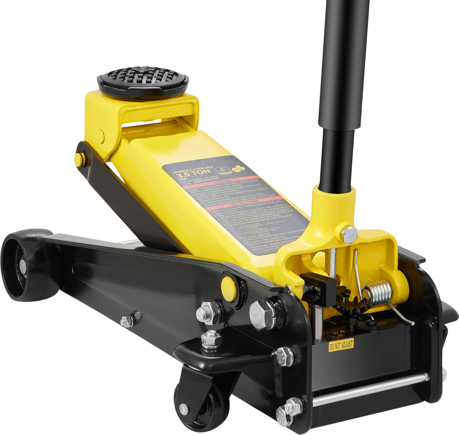 Vevor Hydraulic Floor Jack 3 Ton Steel Low Profile Single Piston New